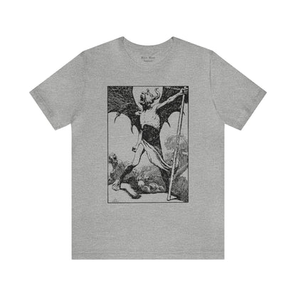 Lucifer Will Break Loose, William Heath Robinson T-shirt, Vintage Satan Art Shirt, Devil Unisex Jersey Short Sleeve Tee - Black Mass Apparel - T-Shirt