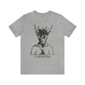 LVCIFERO, Lucifer Shirt, Satan T-shirt, Demonology, Demonic, Satanic, Occult, Vintage Devil, Gothic Unisex Jersey Short Sleeve Tee - Black Mass Apparel - T-Shirt