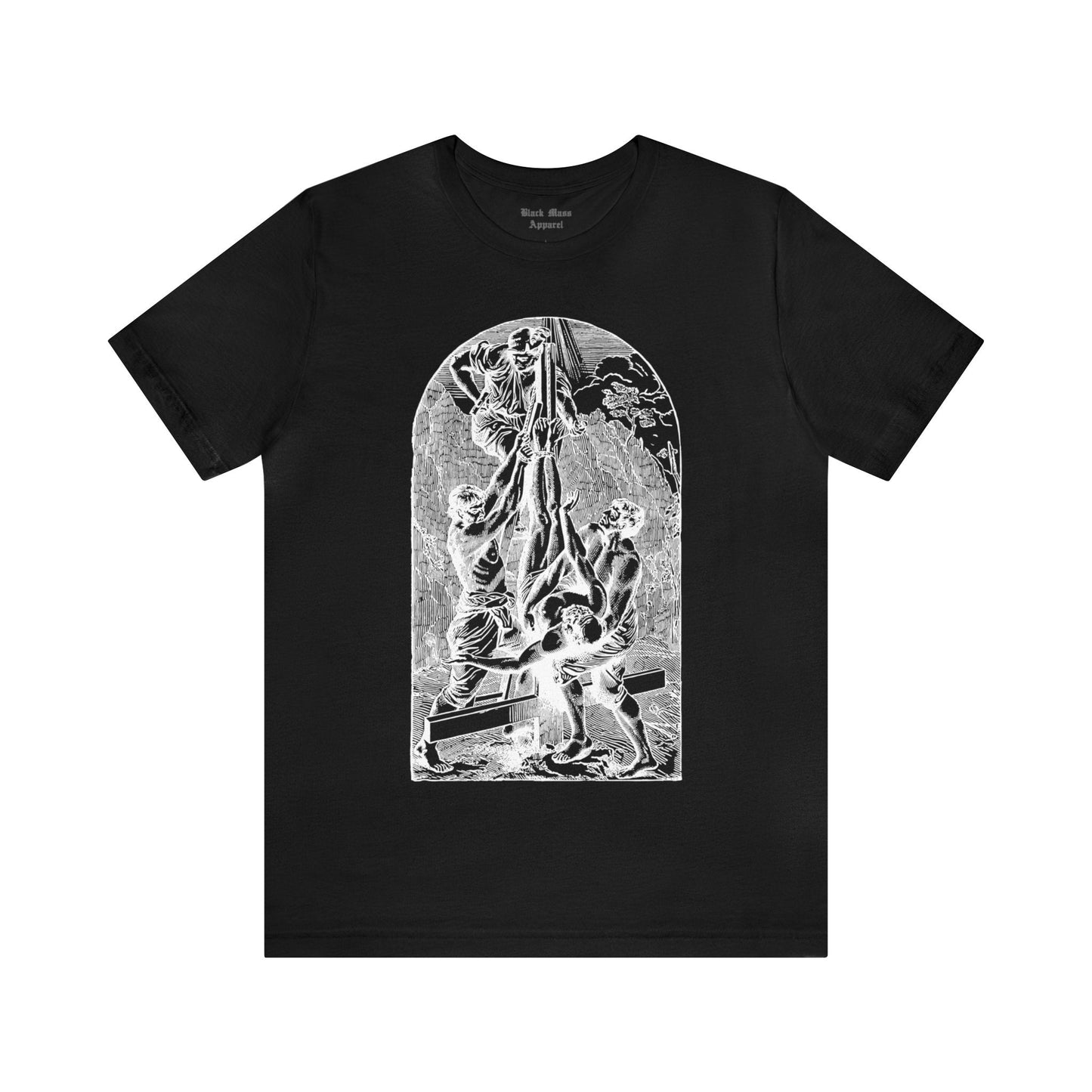 Peter Crucified Upside Down - Black Mass Apparel - T-Shirt