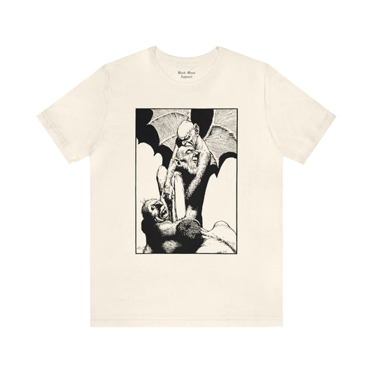 Terrible Coyl, William Heath Robinson T-shirt, Spooky Vintage Satan Shirt, Lucifer Tshirt, Creepy Art Unisex Jersey Short Sleeve Tee - Black Mass Apparel - T-Shirt