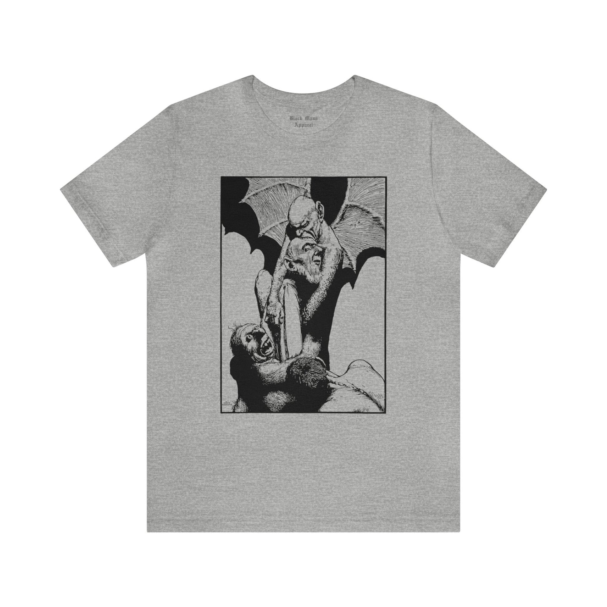 Terrible Coyl, William Heath Robinson T-shirt, Spooky Vintage Satan Shirt, Lucifer Tshirt, Creepy Art Unisex Jersey Short Sleeve Tee - Black Mass Apparel - T-Shirt