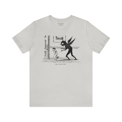 The Bogey Owl, Philip Burne-Jones Shirt, Creepy Art T-shirt, Vintage Sketch Tshirt, Spooky Monster, Boogeyman Unisex Jersey Short Sleeve Tee - Black Mass Apparel - T-Shirt