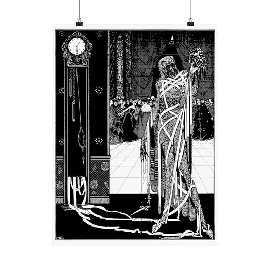 The Masque of the Red Death Art Print - Harry Clarke - Black Mass Apparel - Poster