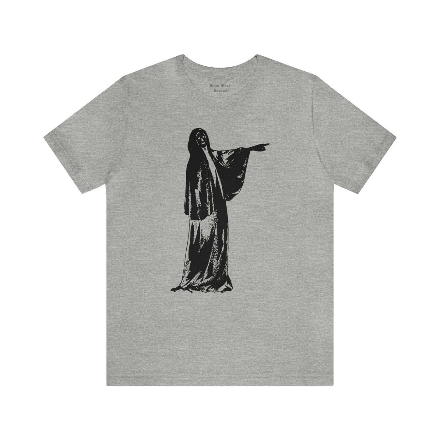 The Spectre, JH Brown Art Shirt, Ghost T-shirt, Creepy, Spooky Graphic Tshirt, Gift For Goths Unisex Jersey Short Sleeve Tee - Black Mass Apparel - T-Shirt